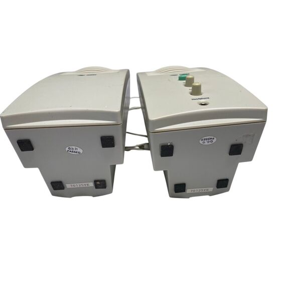 Labtec LCS-1015 Stereo PC Speakers Volume Treble Controls Gray Audio Accessories - Picture 6 of 11